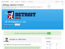 Tablet Screenshot of detroitmsbl.com